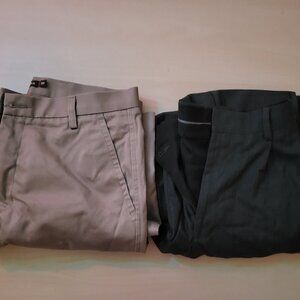 2 Pair Men's Dress Pants- 32x32- Merona and Dockers